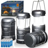 LETMY LED camping lanterns four-pack front view for portable lighting.