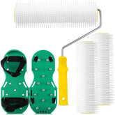 Leumoi 9-inch screed spiked roller for faster self-leveling floor prep