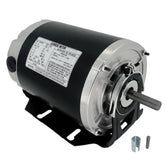 LEUNGOO GF2054 blower motor side view showing compact 48-frame and 1/2 HP capability.