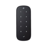 Level keypad matte black setup enabling convenient keyless entry.