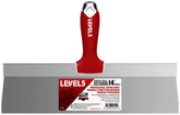 LEVEL5 14-inch soft-grip tapping knife blade for precise drywall finishing.