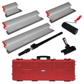 LEVEL5 skimming blade set case enables portable, precise smoothing on ceilings