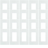 Leviton 80301-SW screwless wallplate in white for a clean, modern look