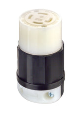 Leviton L14-30R locking connector with nylon body and brass contacts