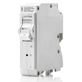 Leviton LB120-AFT front view highlights a compact 120V AFCI breaker.