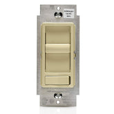 Leviton SureSlide ivory faceplate with smooth dimming control for warm ambience