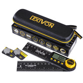 LEXIVON digital angle finder display clearly shows precise angles for woodworking.