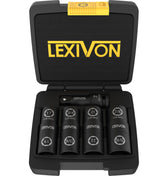 LEXIVON lug-nut-impact-socket-set with 1/2-inch drive for high-torque wheel nut jobs.