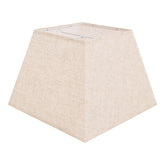 LEYINPEI beige square lampshade top view shows 8x8 opening for easy bulb access and modern style