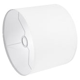LEYINPEI white drum lampshade, 13x13x11, top view, versatile lamp bases highlighted.