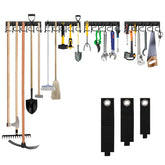 LEYU metal garage organizer wall mount assembly improves wall storage efficiency.