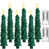 Lezonic flameless Christmas tree candles with remote for safe holiday ambiance