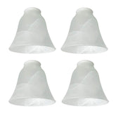 LHLYCLX alabaster bell glass cover softens room lighting for ceiling fans.