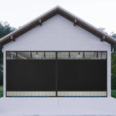 LIAMST privacy garage screen, closed 16x7ft mesh, for privacy and air circulation.