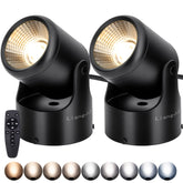 LiangJJ 2-pack 12W uplights mounted on wall for wall art accent and ambient glow