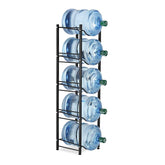 LIANTRAL 5-tier water jug rack top view for organized 5-gallon jug storage.