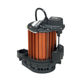 Liberty Pumps 237 submersible sump pump motor housing illustrating durable, cool-running construction.