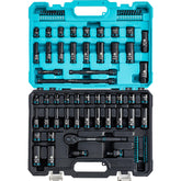 LIBRATON 3/8 drive socket set close-up showing organized case and finish for durability.