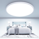 Libtit large LED ceiling light with a 16.5-inch diameter provides broad room coverage.