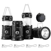 Lichamp collapsible solar lantern folded for compact portability.