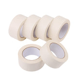 Lichamp wide masking tape 2in six-pack white rolls for bulk painting prep.