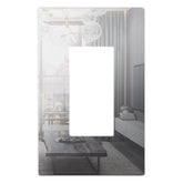 LIDER decorator wall plate with mirrored finish for a modern space