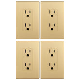 LIDER matte finish face cover on decorator receptacle for seamless room harmony.