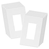 LIDER screwless wall plate white for a sleek, child-safe upgrade.
