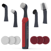 LifeBasis power scrubber handle for comfortable grip during long cleaning sessions.