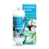LIFLASH Morning in Bali shower filter bottle pouring purified water for healthier skin