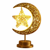 Lifnatty Ramadan decorations moon lamp with warm glow for festive ambience.