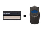 LiftMaster 61LM compatible visor remote, front view, reliable replacement for compatible models
