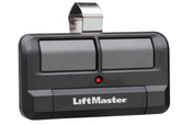 LiftMaster 892LT front view showing compact two-button remote for easy access