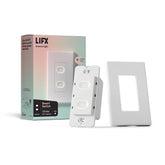 LIFX Smart Switch 2-button in-wall front view for quick room control.