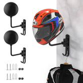 The LIFXIZE helmet-hanger-wall-mount-180-swivel front view shows sturdy aluminum for space-saving display.