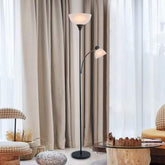 LightAccents Susan 72-inch tall floor lamp with dual lights for living room versatility.