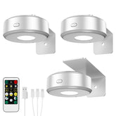 Lightbiz 3Pcs Picture Lights set enhances artwork framing.