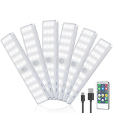 Lightbiz LED Closet Light 6-pack brightens wardrobes with even illumination.