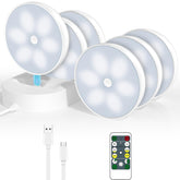 Lightbiz LED puck motion sensor light for hands-free hallway use