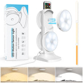Lightbiz motion-sensor puck lights 4-pack illuminate closets hands-free in dim settings