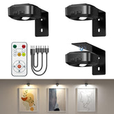 Lightbiz Picture Light 3-Pcs battery-powered brightens art with long-lasting illumination