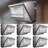 Lightdot 6Pack LED wall pack front view—robust outdoor lighting for buildings.