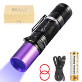 Lightfe UV301D compact 365nm UV flashlight for resin curing and detection.