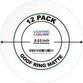 Lighting Labs trim ring with 8.6 inch outer diameter finishes recessed lighting neatly.