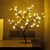 LIGHTSHARE 18-inch cherry blossom bonsai with LED lights for cozy ambient glow