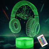 Lightzz DJ Night Light base shows a floating illusion for a sleek bedroom glow.