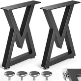 Likapop 16 inch metal coffee table legs with diamond shape for modern DIY support