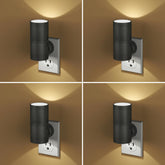 Likelgn night light 4-pack with dusk-to-dawn sensor for hands-free hallway lighting