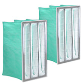 LikeLion 2-pack MERV14 pocket air filter ready for installation.