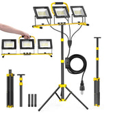 LILTSDRAE LED work light on stand delivers daylight-like brightness for garages